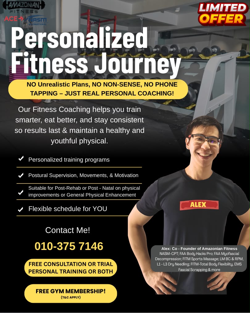 Coach Alex from Amazonian Fitness offering personalized fitness consultation
